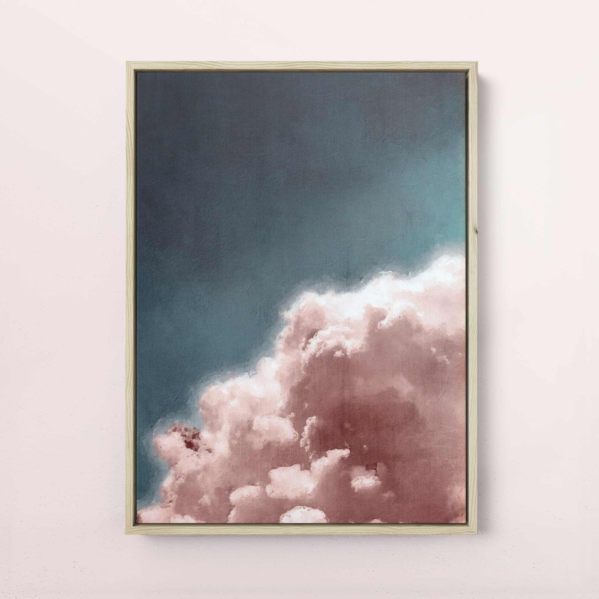 Pink Cloud Print | Serene Artwork for Tranquil Living and Office Spaces

