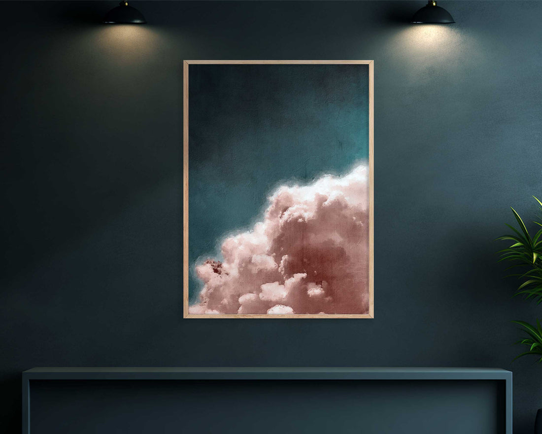 Pink Cloud Print | Serene Artwork for Tranquil Living and Office Spaces

