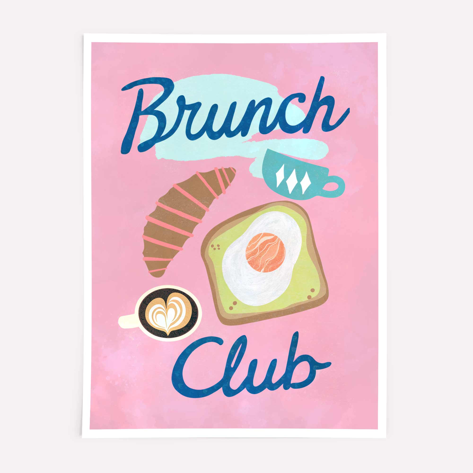 BRUNCH CLUB KITCHEN WALL ART