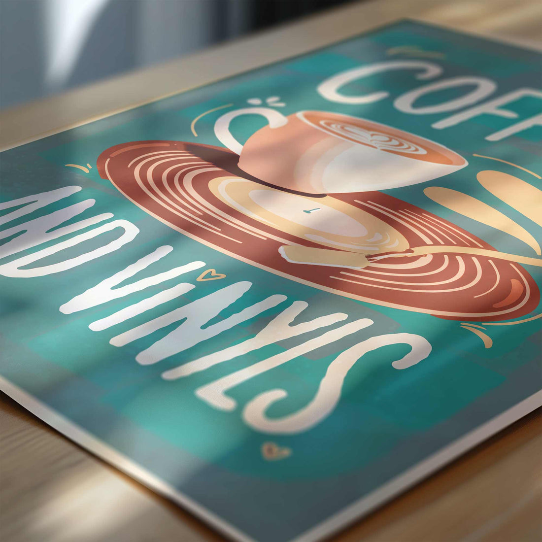 Coffee and Vinyls wall art print 