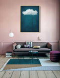 Deep Teal Moody Cloud Print - Captivating & Surreal Wall Art