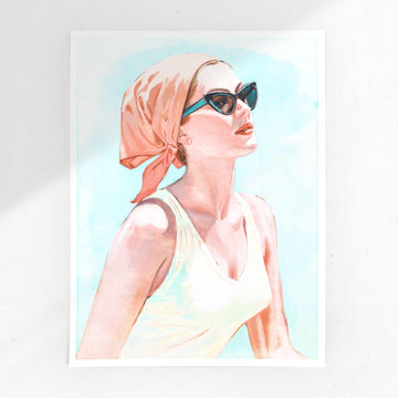 DOLCE VITA SCOOTER GIRL PRINT