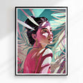 Expressive brushstrokes and vivid colors in modern wall art
