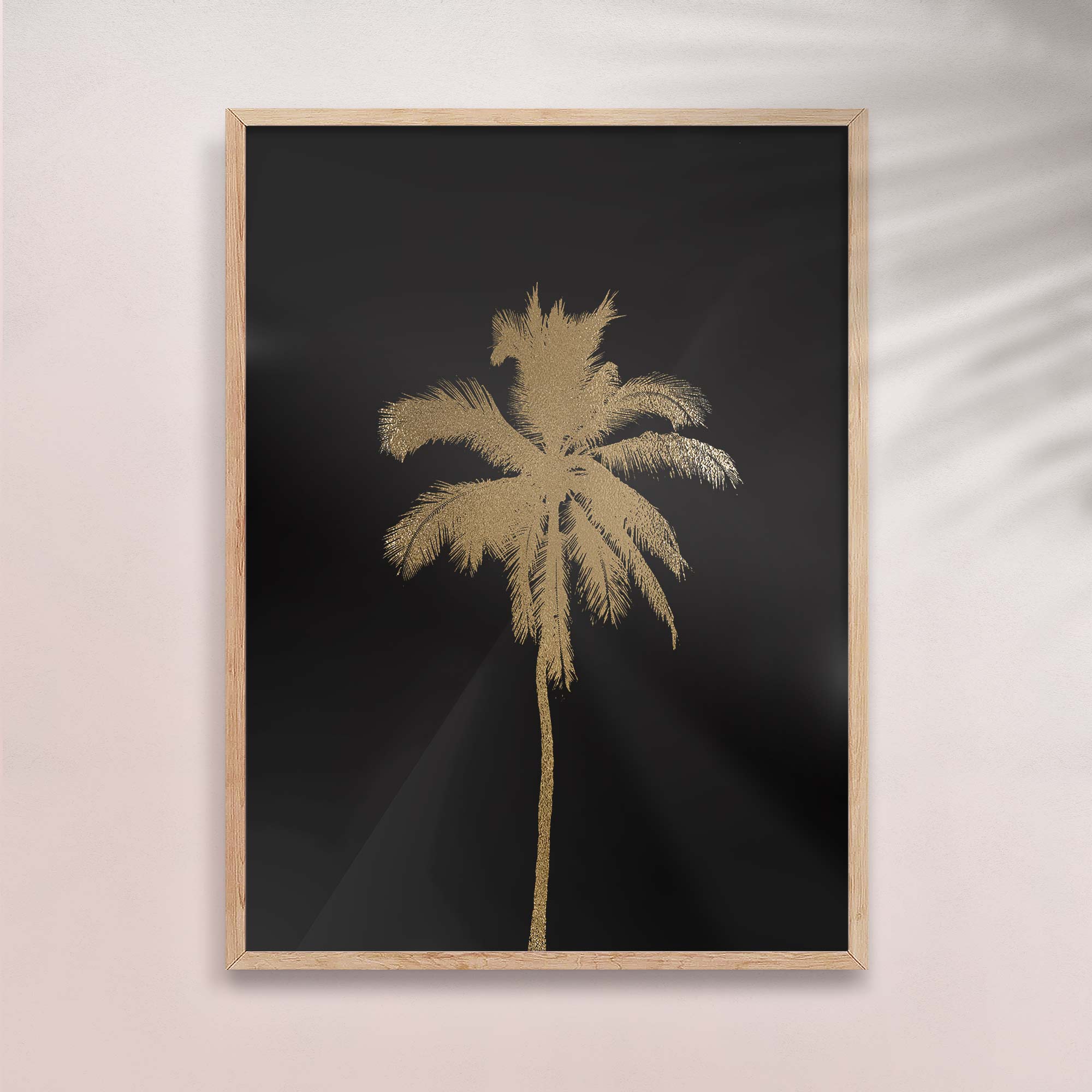 Gold Palm Tree Print | Maximalist Elegance Meets Tropical Charm