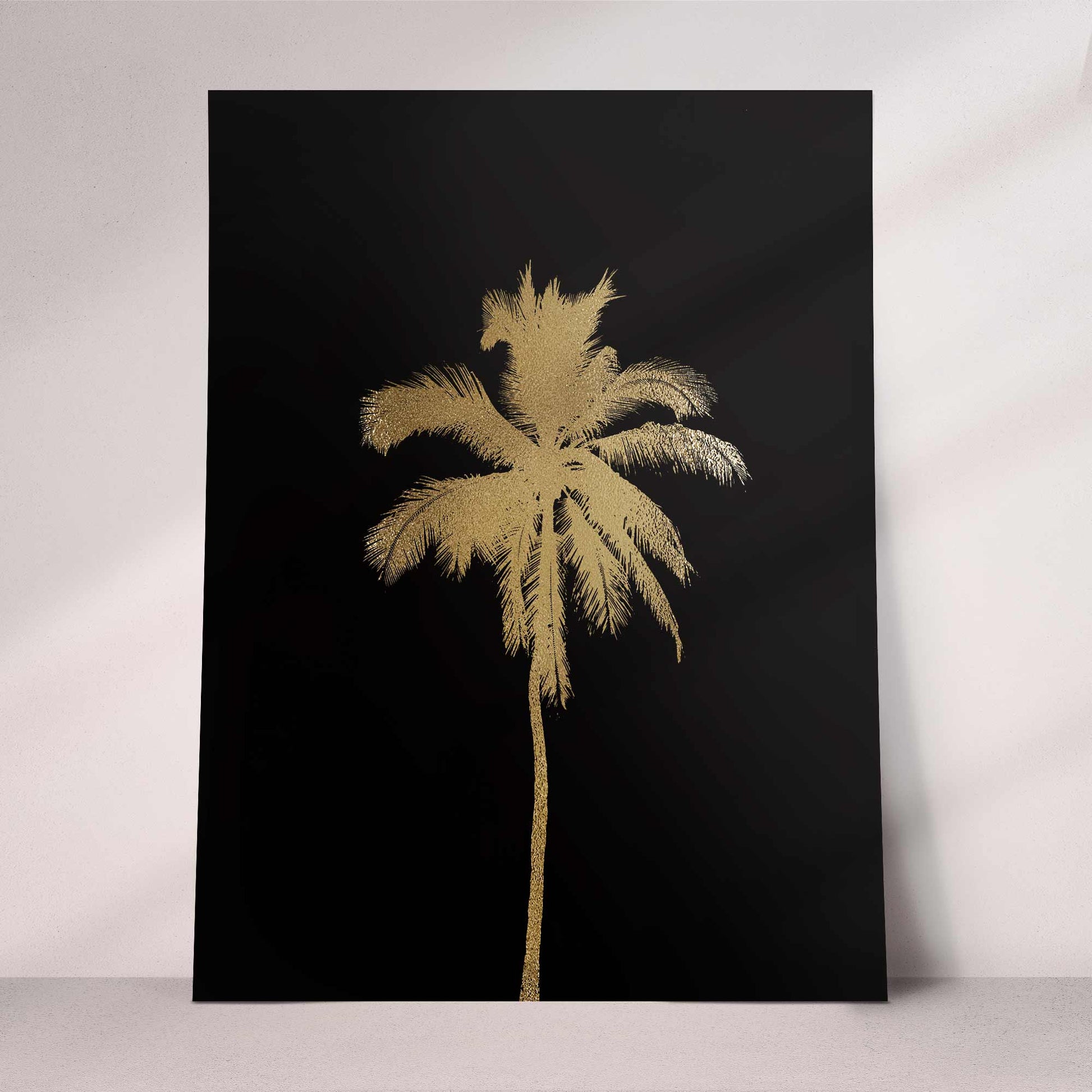 Gold Palm Tree Print | Maximalist Elegance Meets Tropical Charm