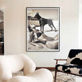 Hypebeast-wall-art-doberman-Fashion Print