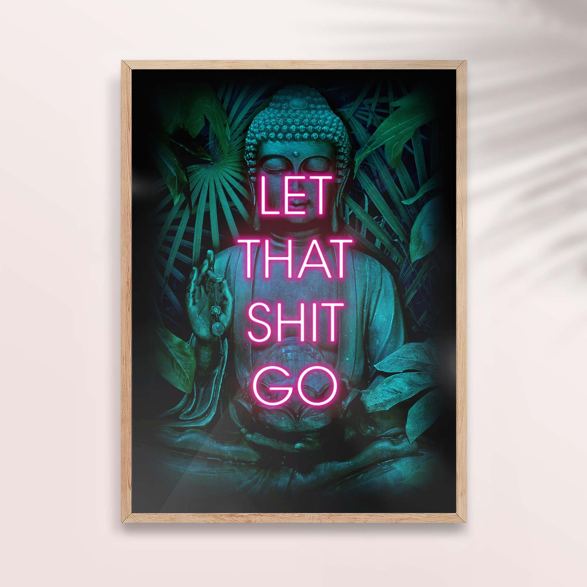 "Let That Shit Go" Print | Zen Humor Art for Any Space