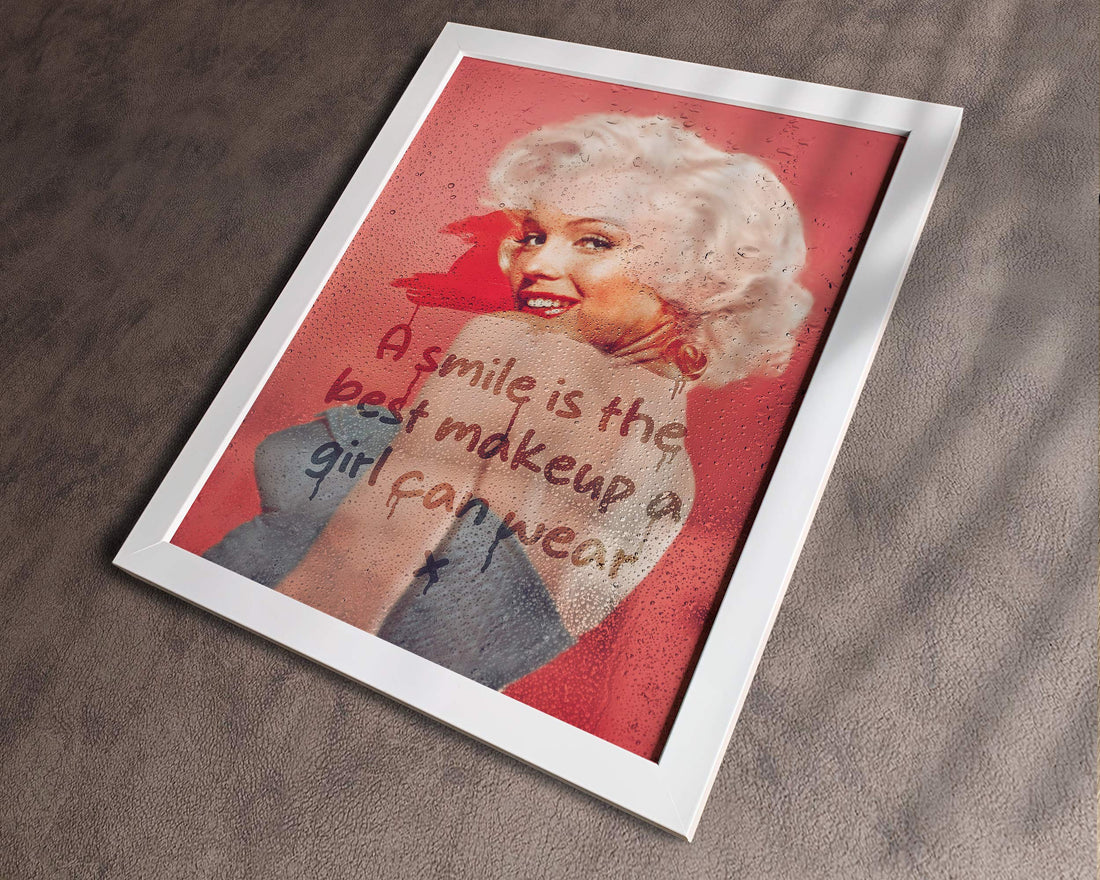 Marilyn Monroe Reflection Print | Art Celebrating Resilience & Joy

