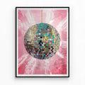 Disco Ball Wall Art Aesthetic Wall Art For Home Aesthetic Printable Wall Art Disco Wall Disco Ball Painting Printable Pink Disco Ball Art