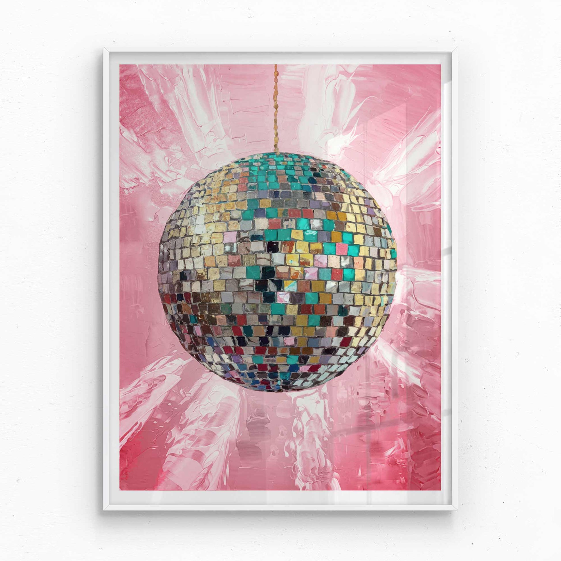 college apartment, dopamine aesthetic, apartment aesthetic, disco ball print, pink girly poster, dopamine print, funky wall prints, colorful painting, poster aesthetic, preppy wall decor, trendy wall art, digital prints, dorm room decor