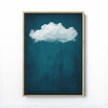 Deep Teal Moody Cloud Print - Captivating & Surreal Wall Art