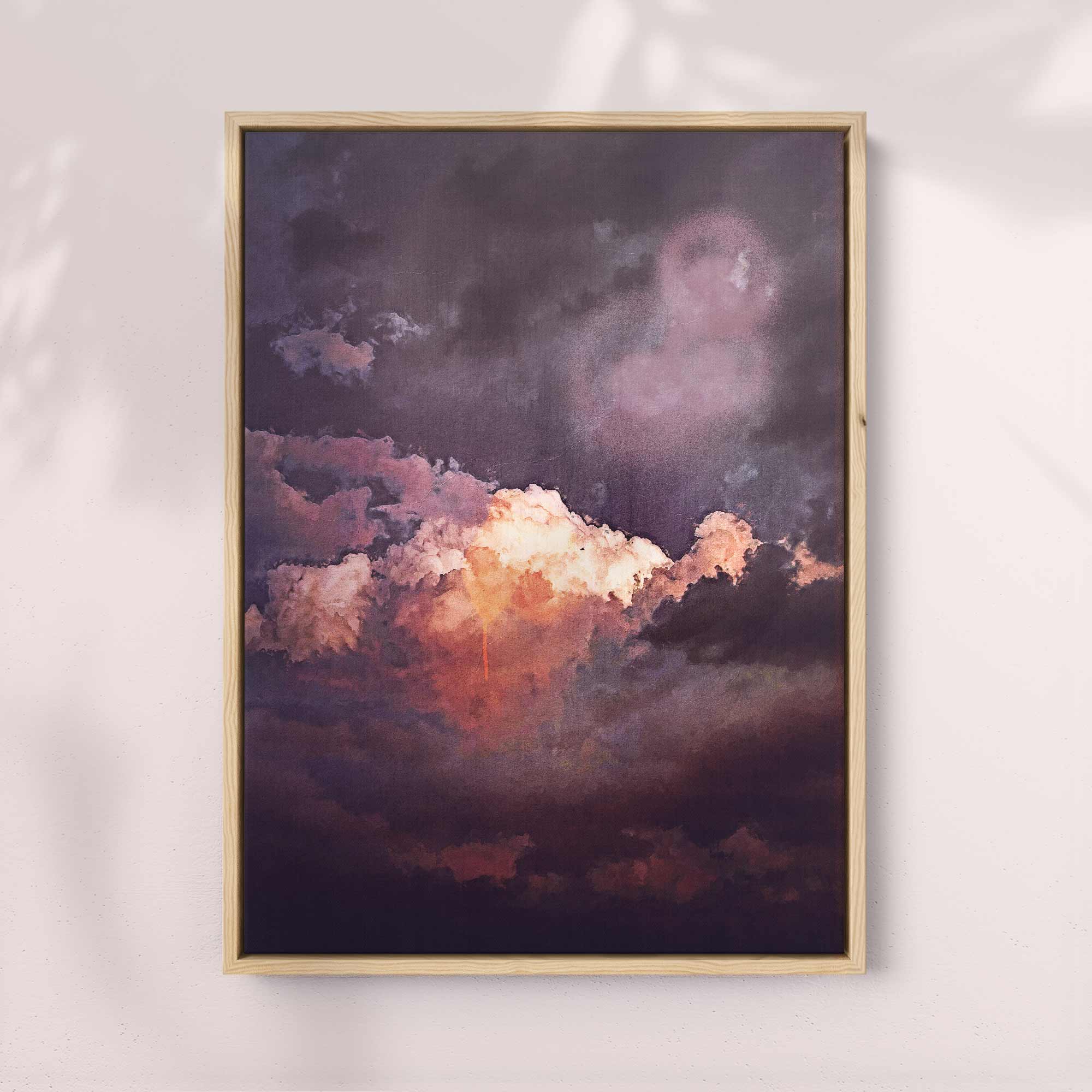 Dark Moody Cloud Print - Dramatic & Surreal Wall Art