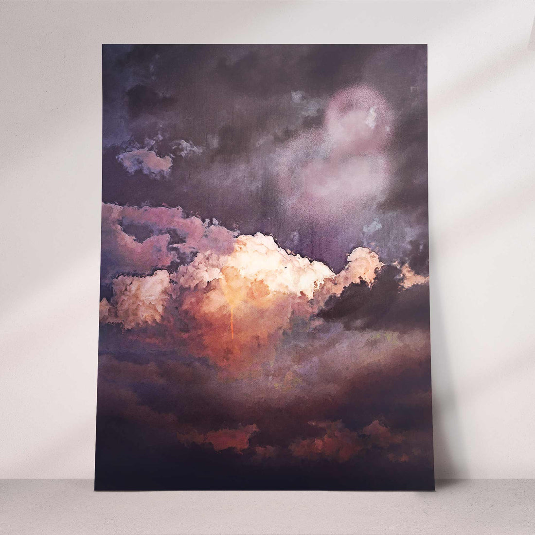 Dark Moody Cloud Print - Dramatic & Surreal Wall Art