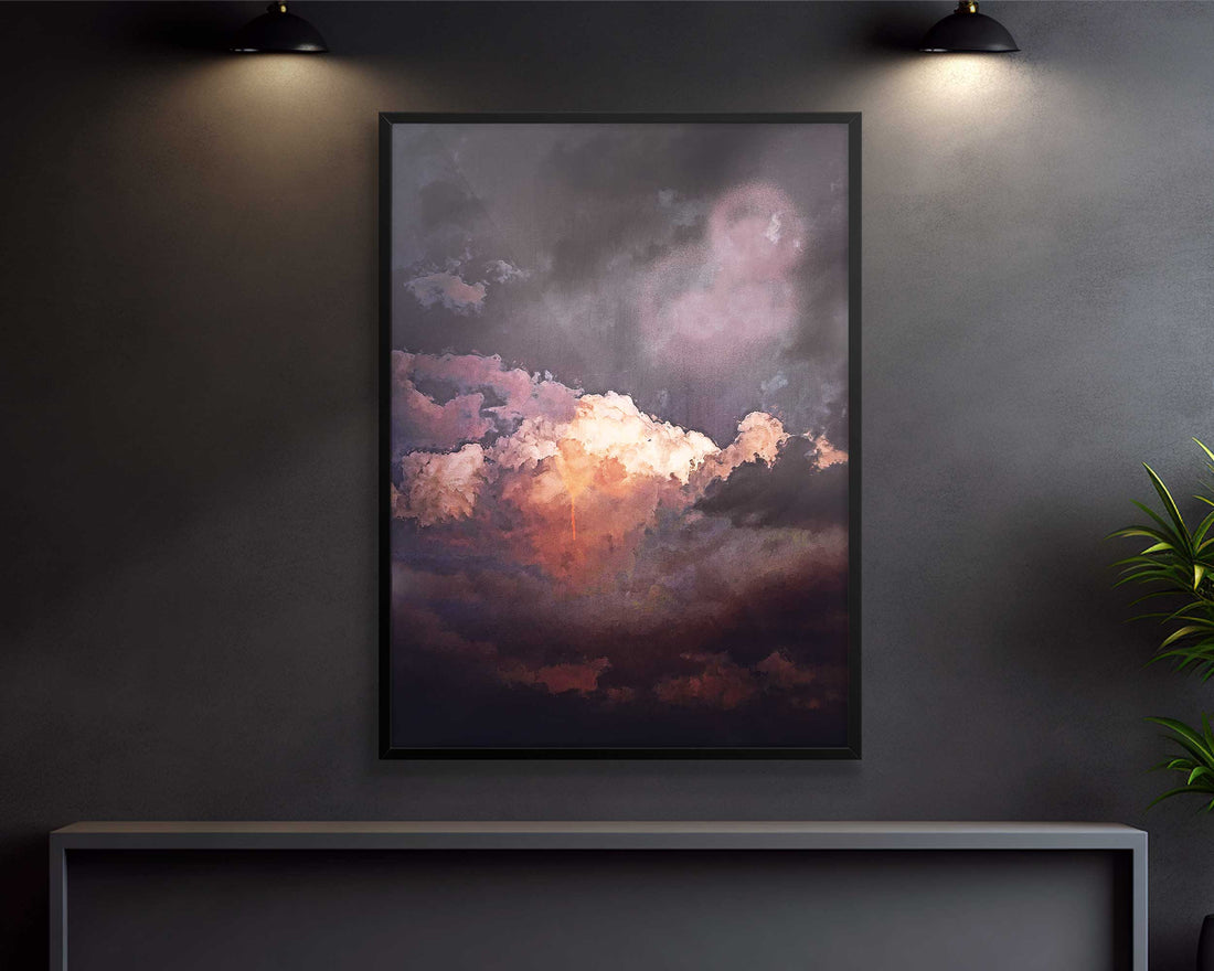 Dark Moody Cloud Print - Dramatic & Surreal Wall Art