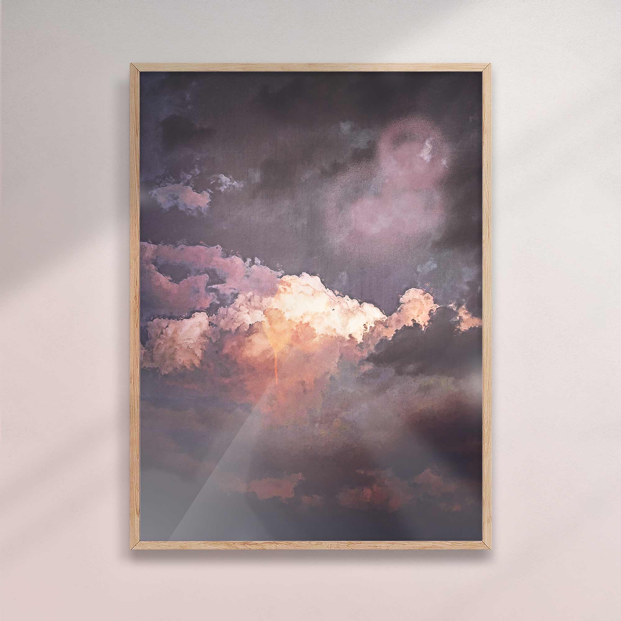 Dark Moody Cloud Print - Dramatic & Surreal Wall Art