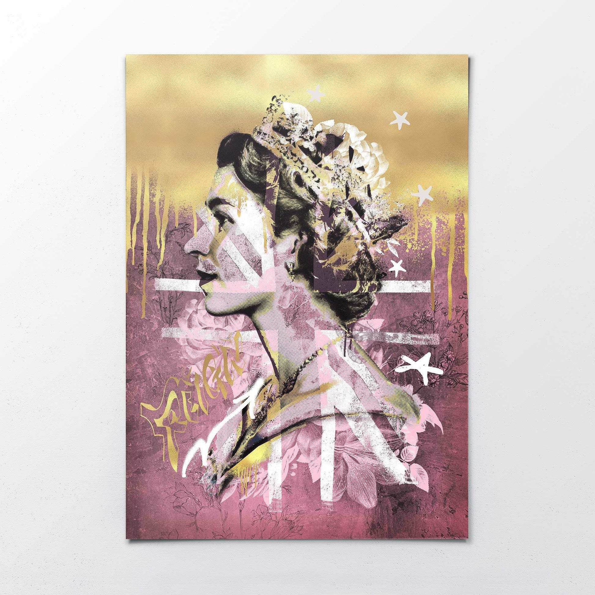 "Reign Over Me" Rouge/Gold Print | Fine Art by John Anthony