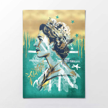 The Queen Pop Art Print