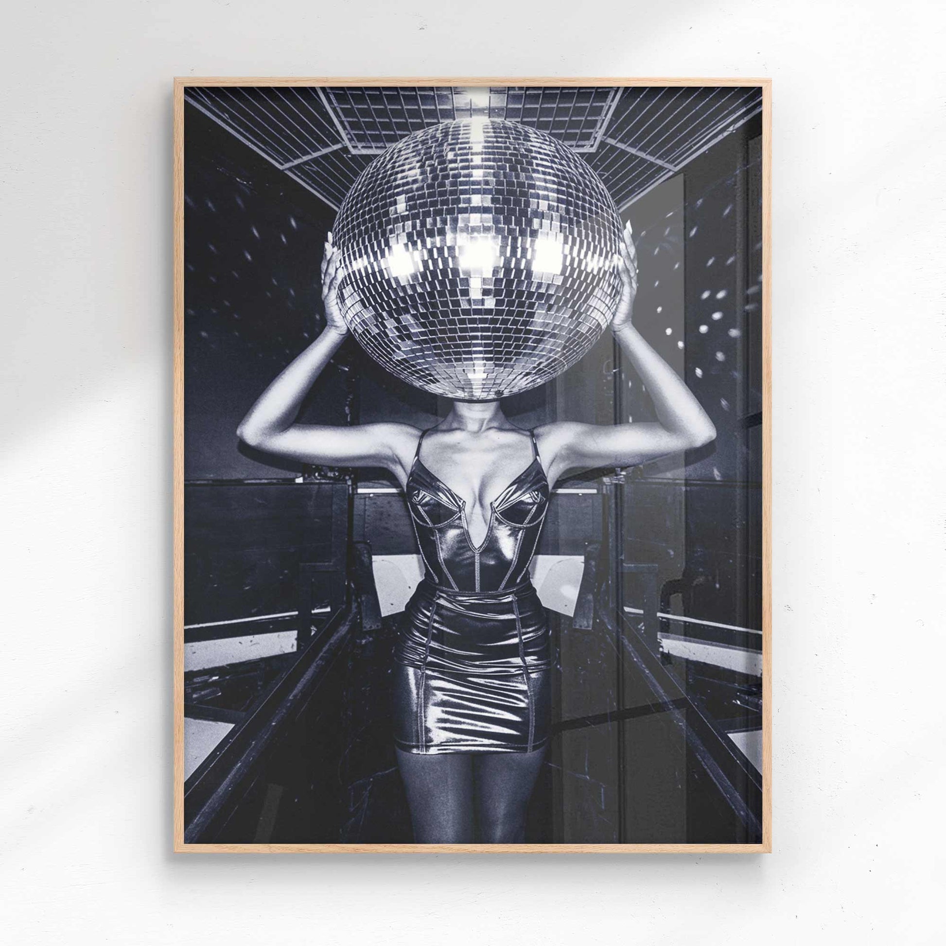 Glitterball poster print 