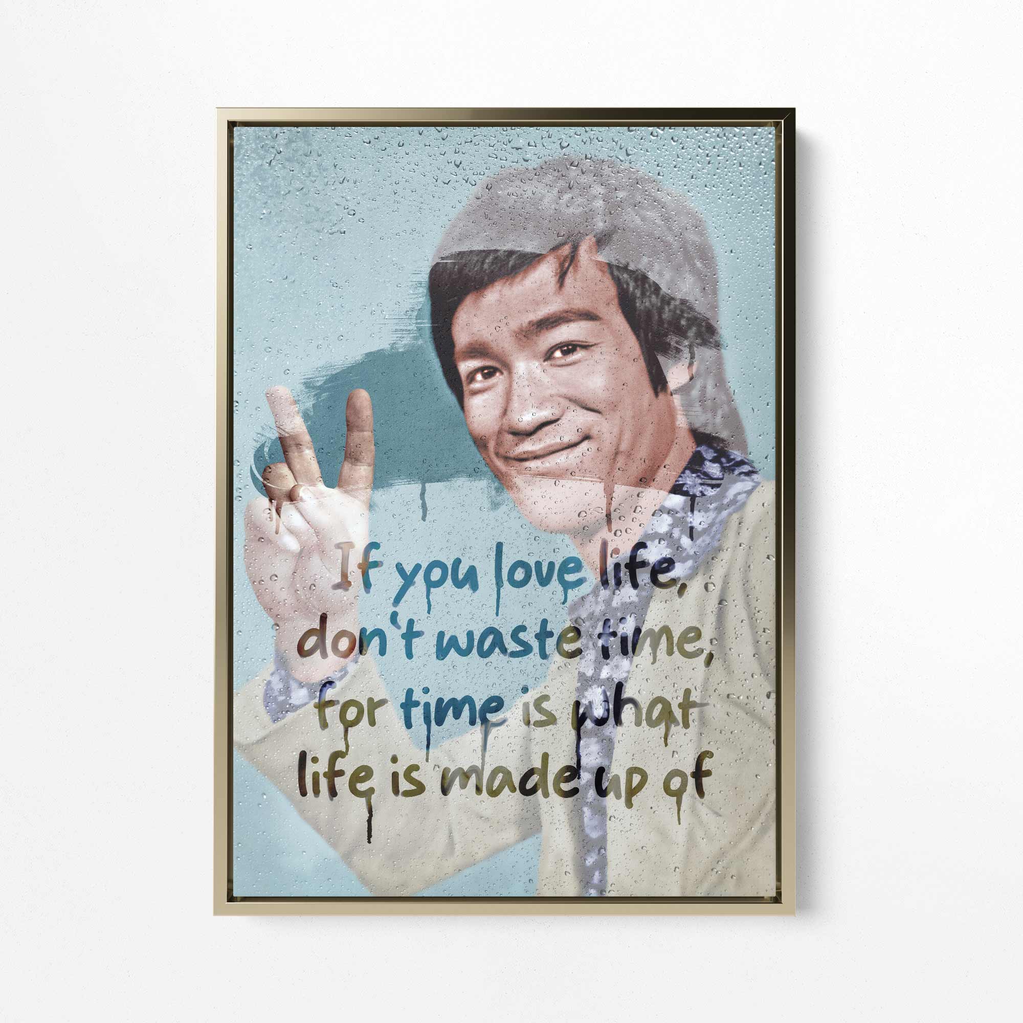 Bruce Lee Reflection Print - Modern Pop Art Tribute