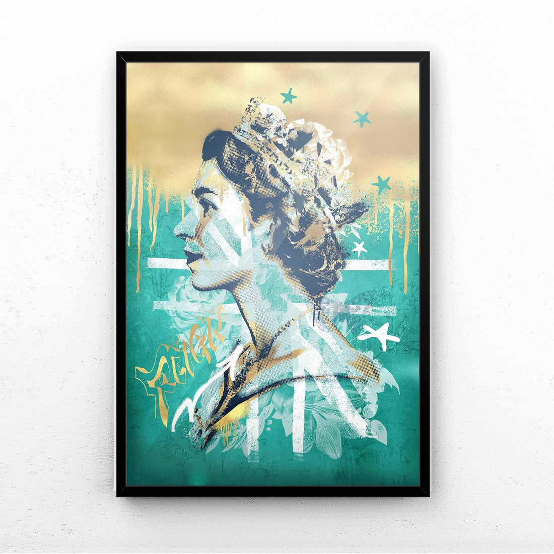 The Queen Pop Art Print