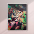 Jungle Leopard Print | Vibrant Maximalist Art with Bold Leopard Design

