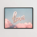 gold love clouds wall art