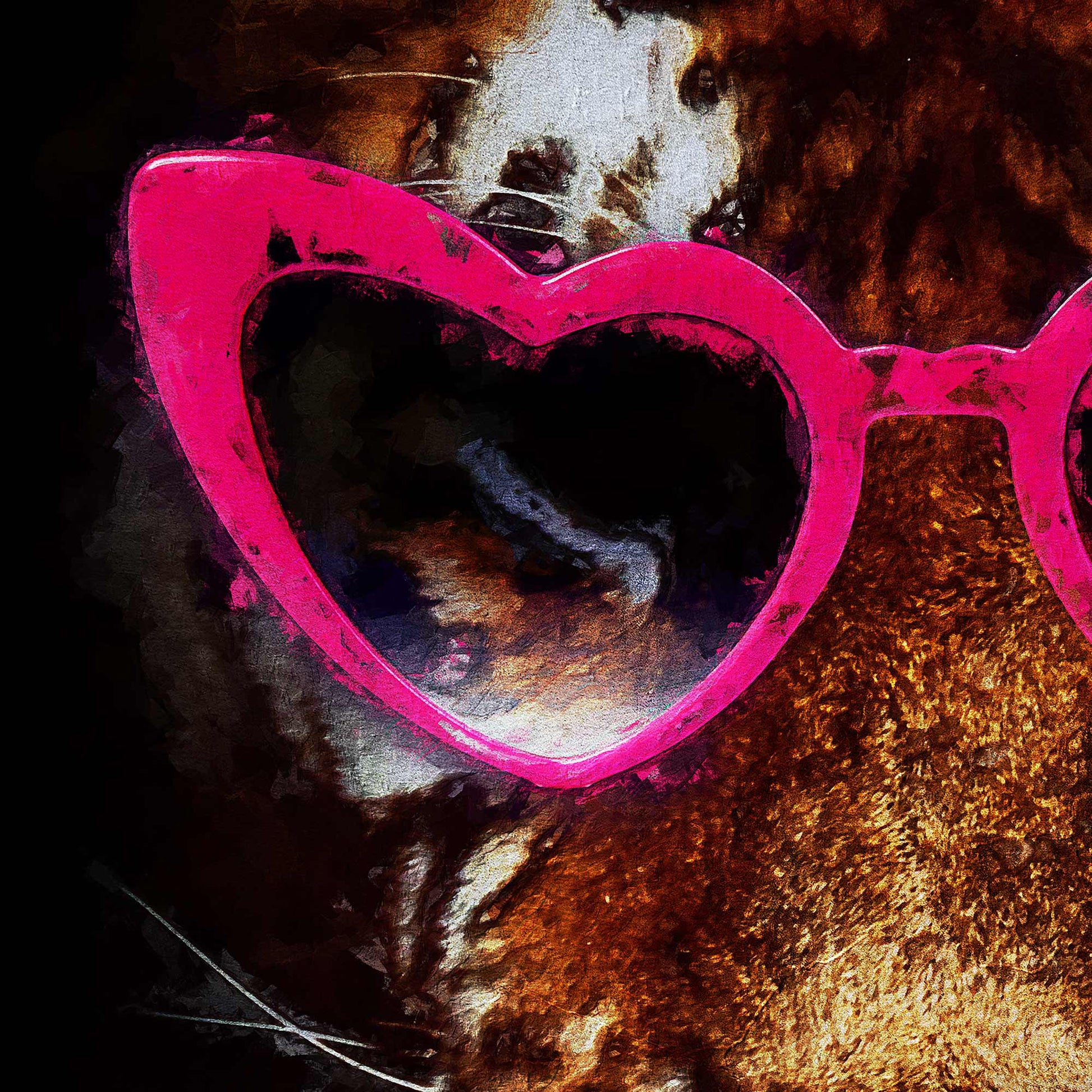 TIGER WITH THE PINK GLASSES PRINT - Bold and Playful Statement Art