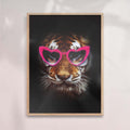 TIGER WITH THE PINK GLASSES PRINT - Bold and Playful Statement Art