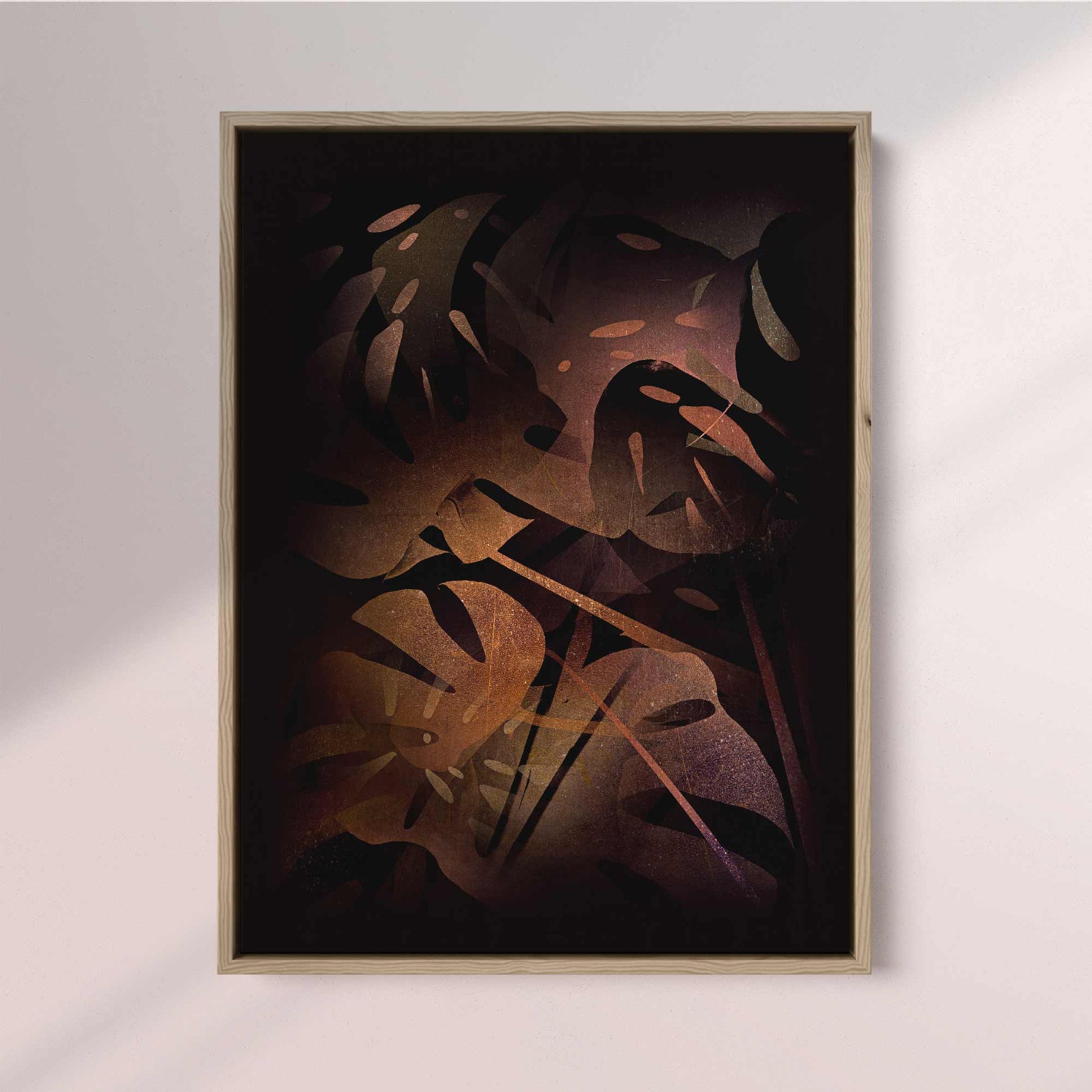 Abstract Monstera Print | Modern Botanical Wall Art