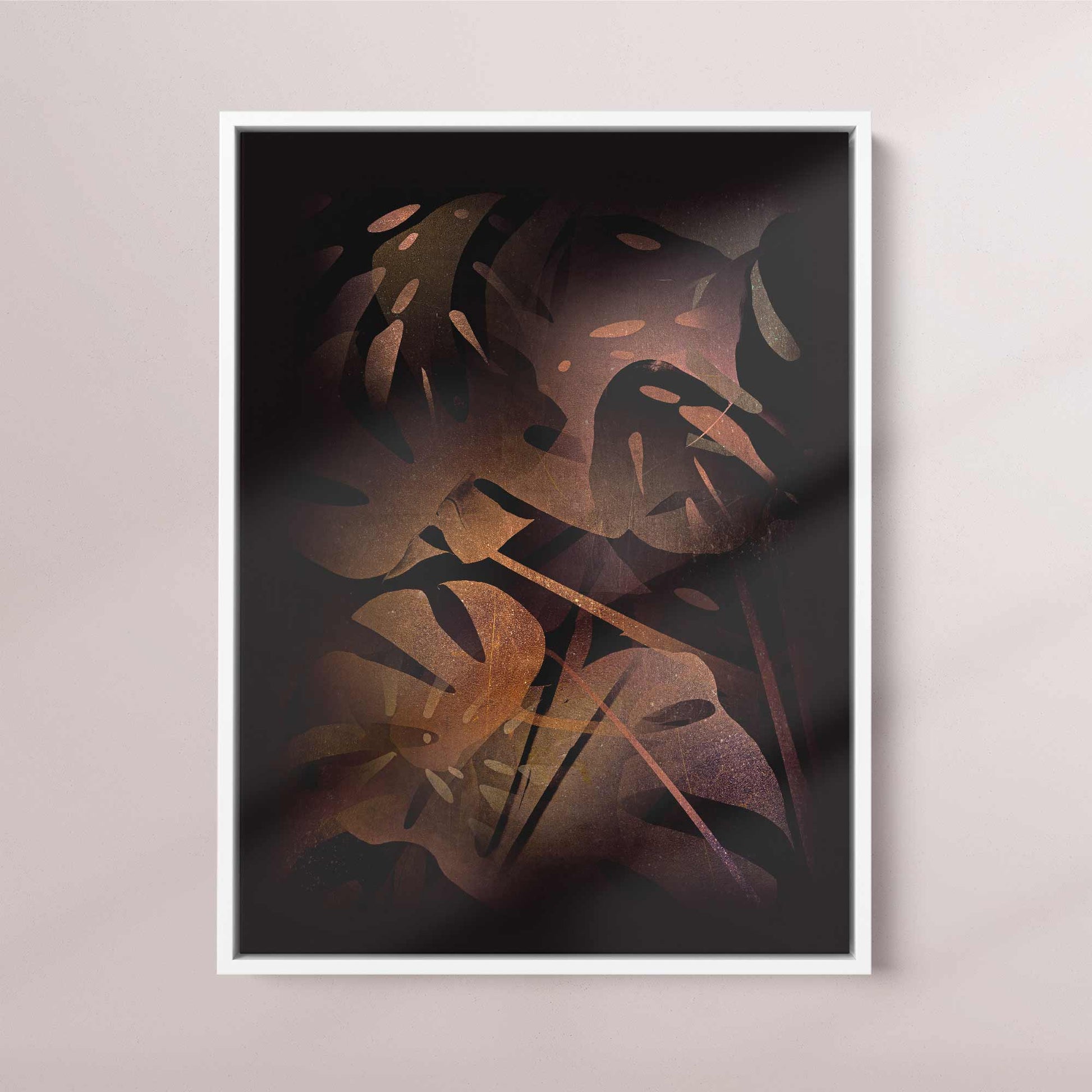 Abstract Monstera Print | Modern Botanical Wall Art