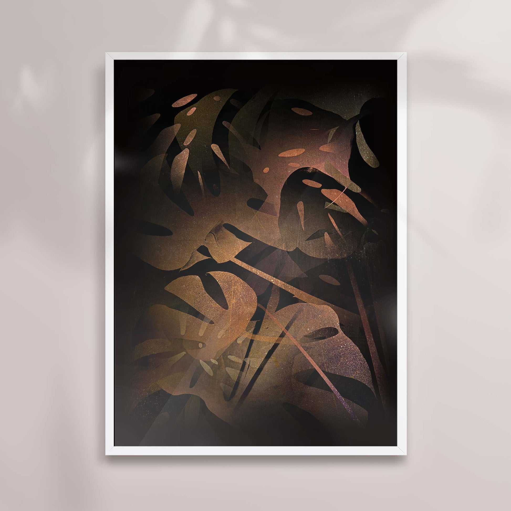 Abstract Monstera Print | Modern Botanical Wall Art