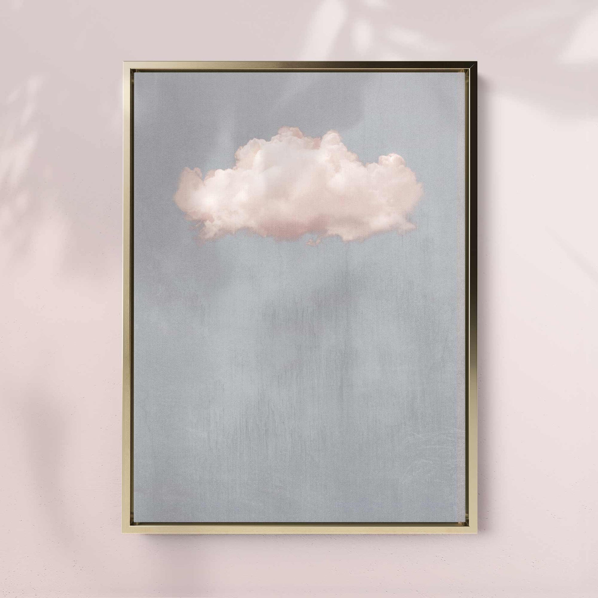 VINTAGE CLOUD PALE BLUE & PINK PRINT - Minimalist and Surreal Art
