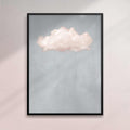 VINTAGE CLOUD PALE BLUE & PINK PRINT - Minimalist and Surreal Art
