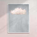 VINTAGE CLOUD PALE BLUE & PINK PRINT - Minimalist and Surreal Art
