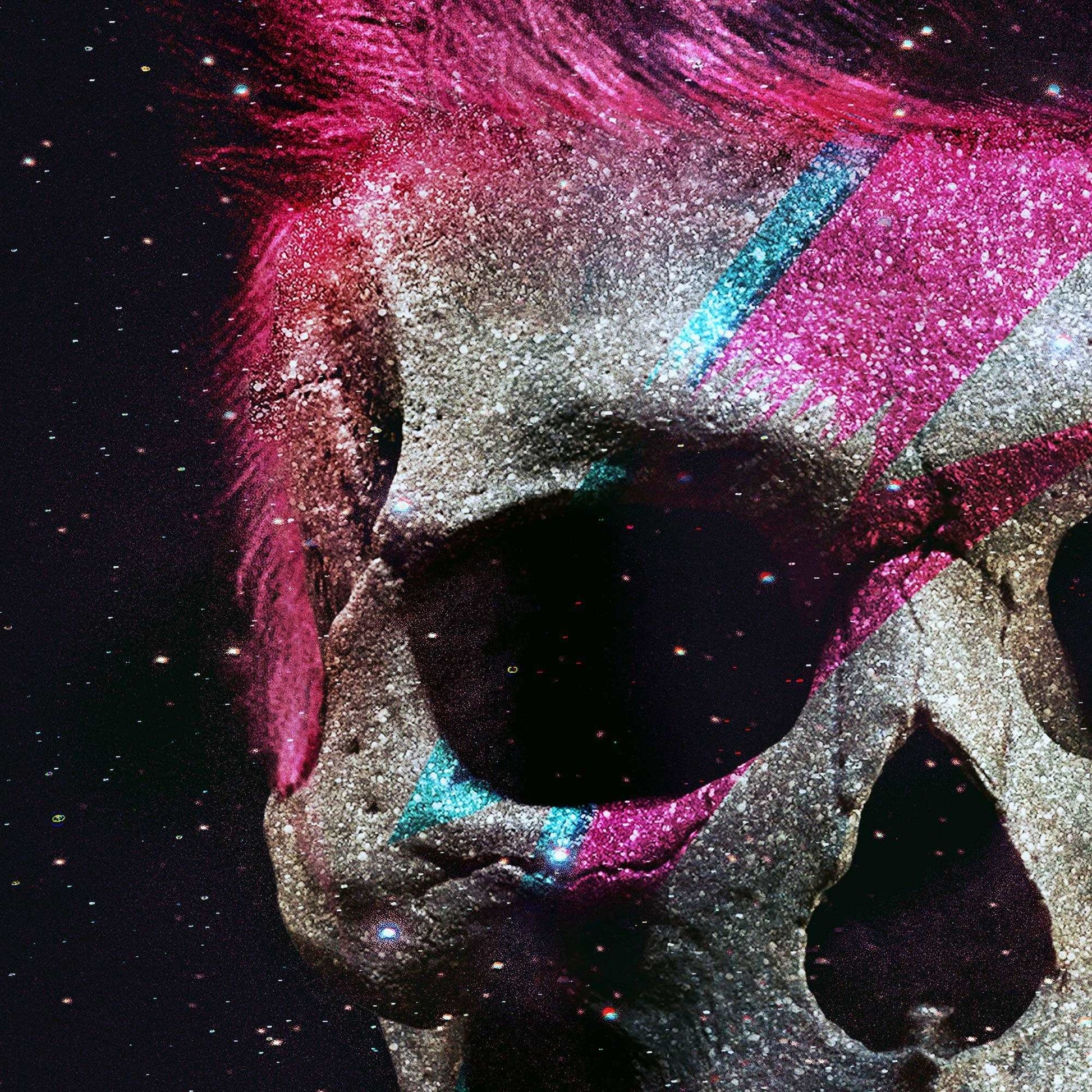 ZIGGY STARDUST Print – Bold Glitter Skull Art to Transform Your Space