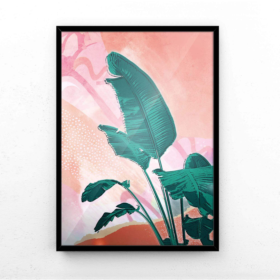 Tropical Leaf Print - Abstract Banana Leaf Fine Art