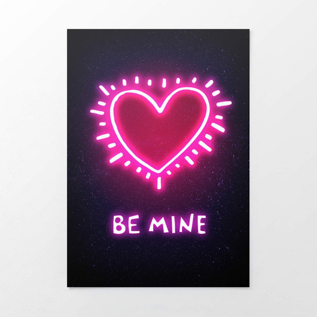 Be Mine Valentine's Print - Romantic Wall Art for Your Loved One