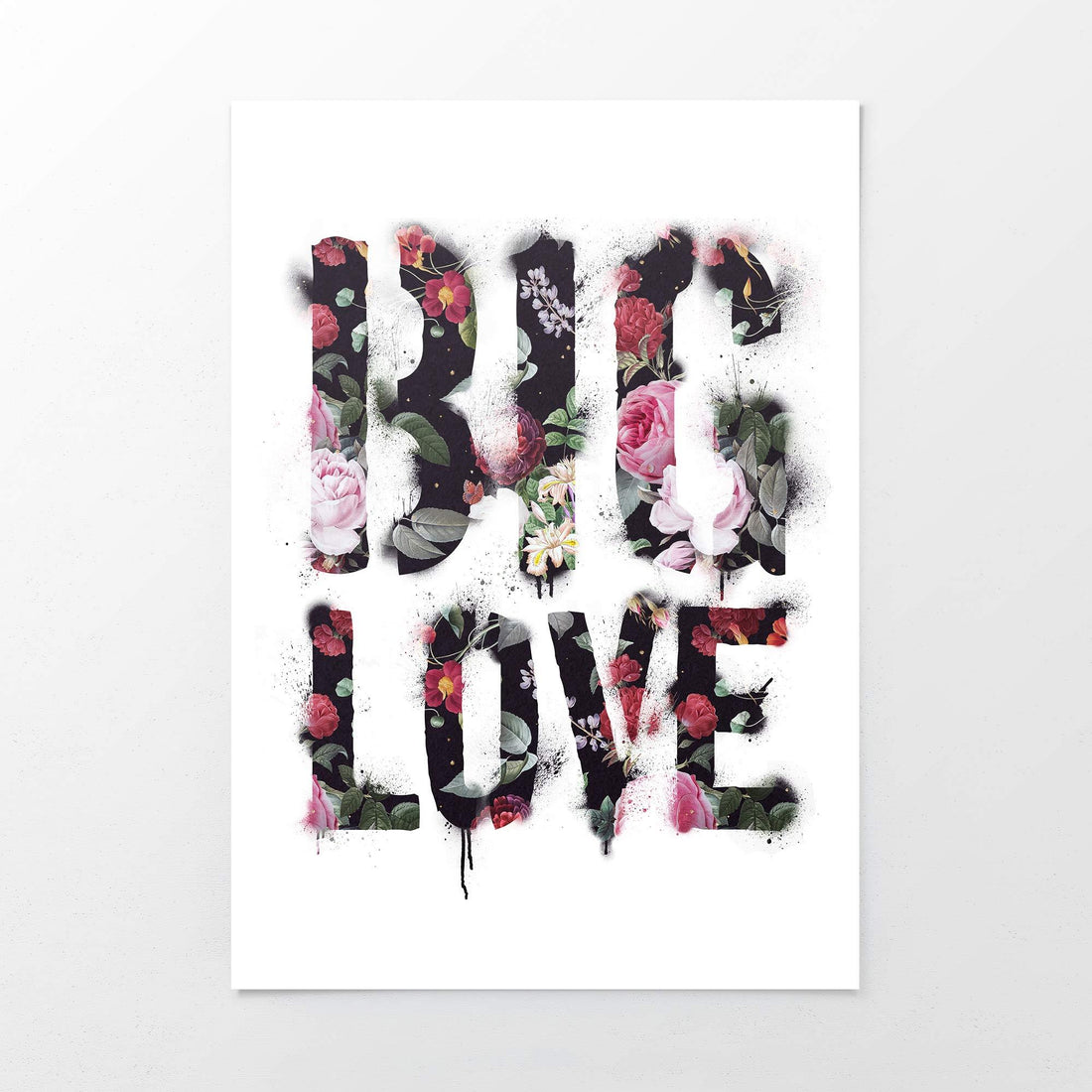 Big Love Floral Print - Brighten Your Space with Romantic Flower Art