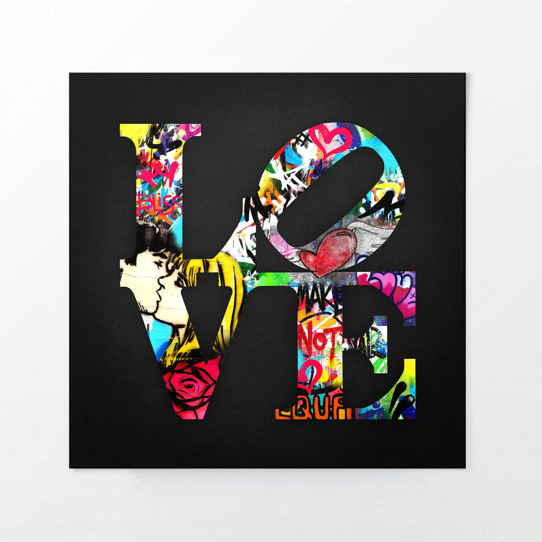 Graffiti Love Print | Striking Pop Art Inspired by John Anthony