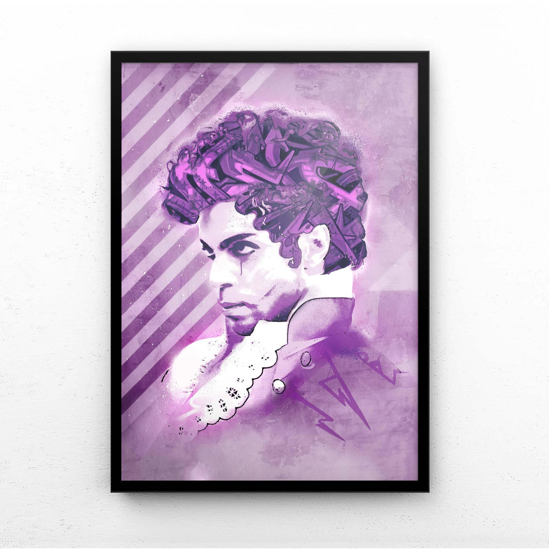 Prince Print | Bold Statement Art with Dreamy Purple and Blue Tones

