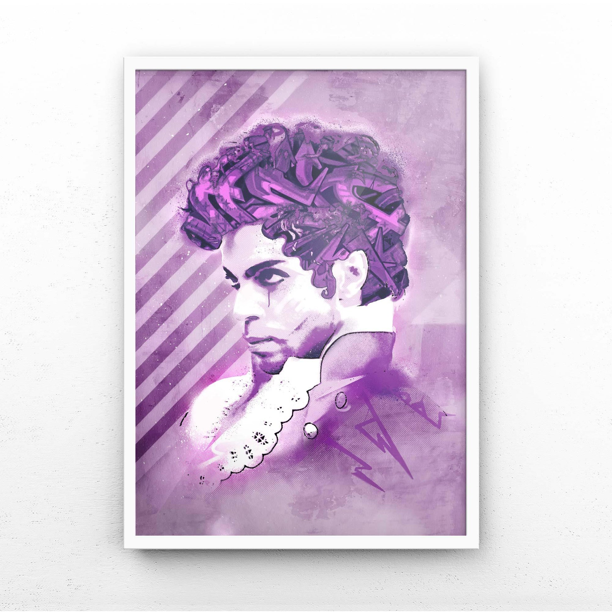 Prince Print | Bold Statement Art with Dreamy Purple and Blue Tones

