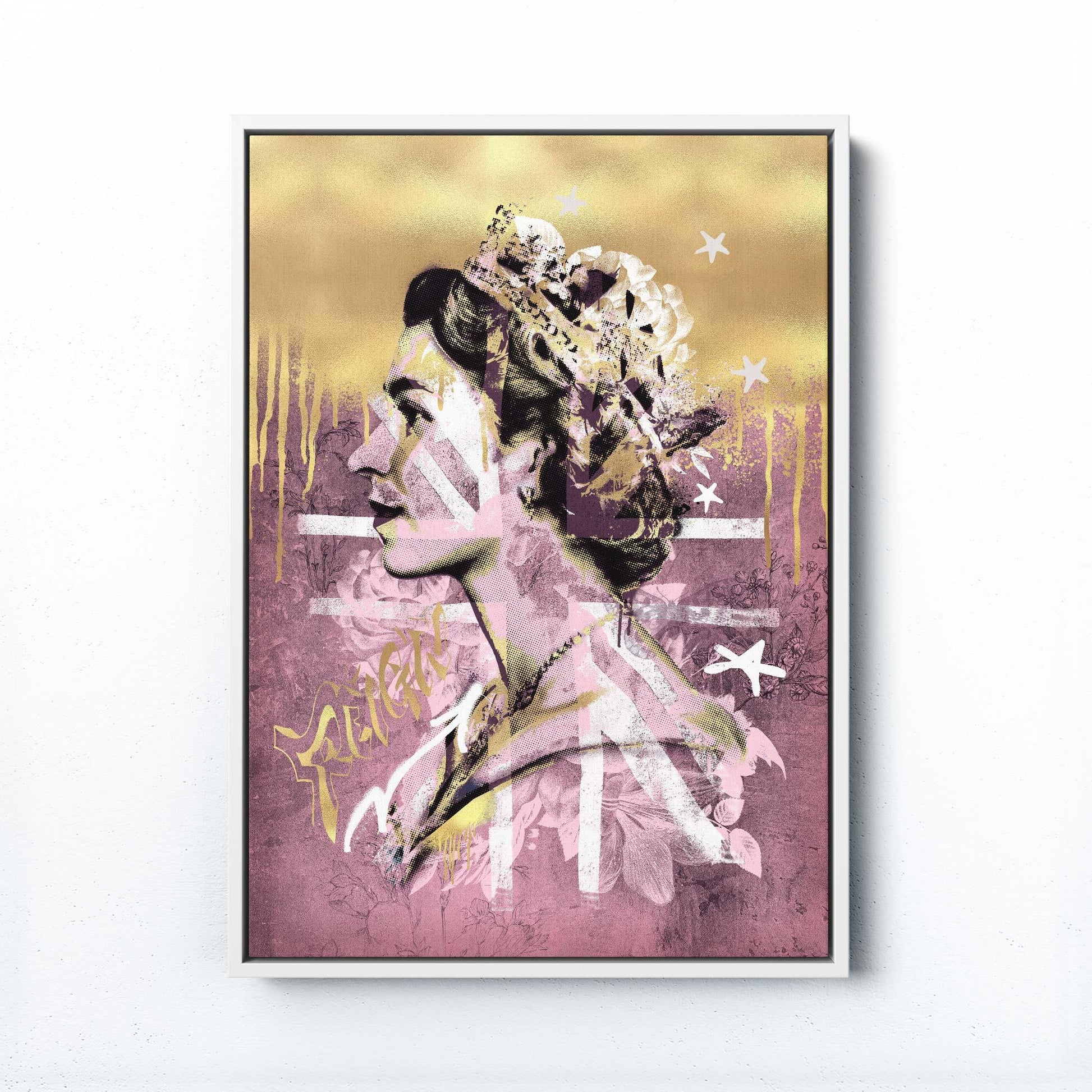 REIGN OVER ME ROUGE / GOLD PRINT - Afterhours Gallery 