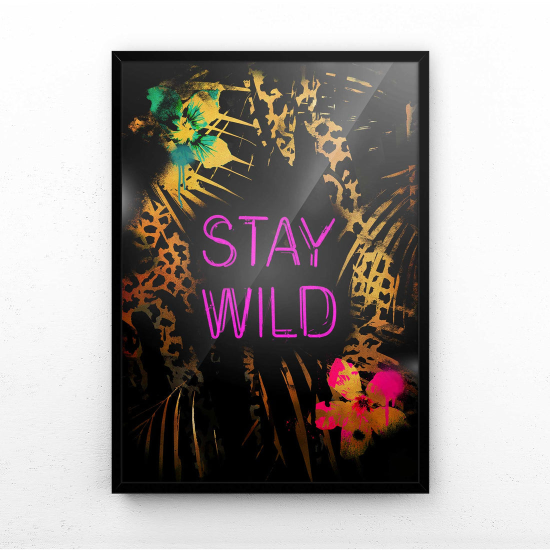 Stay Wild Neon print