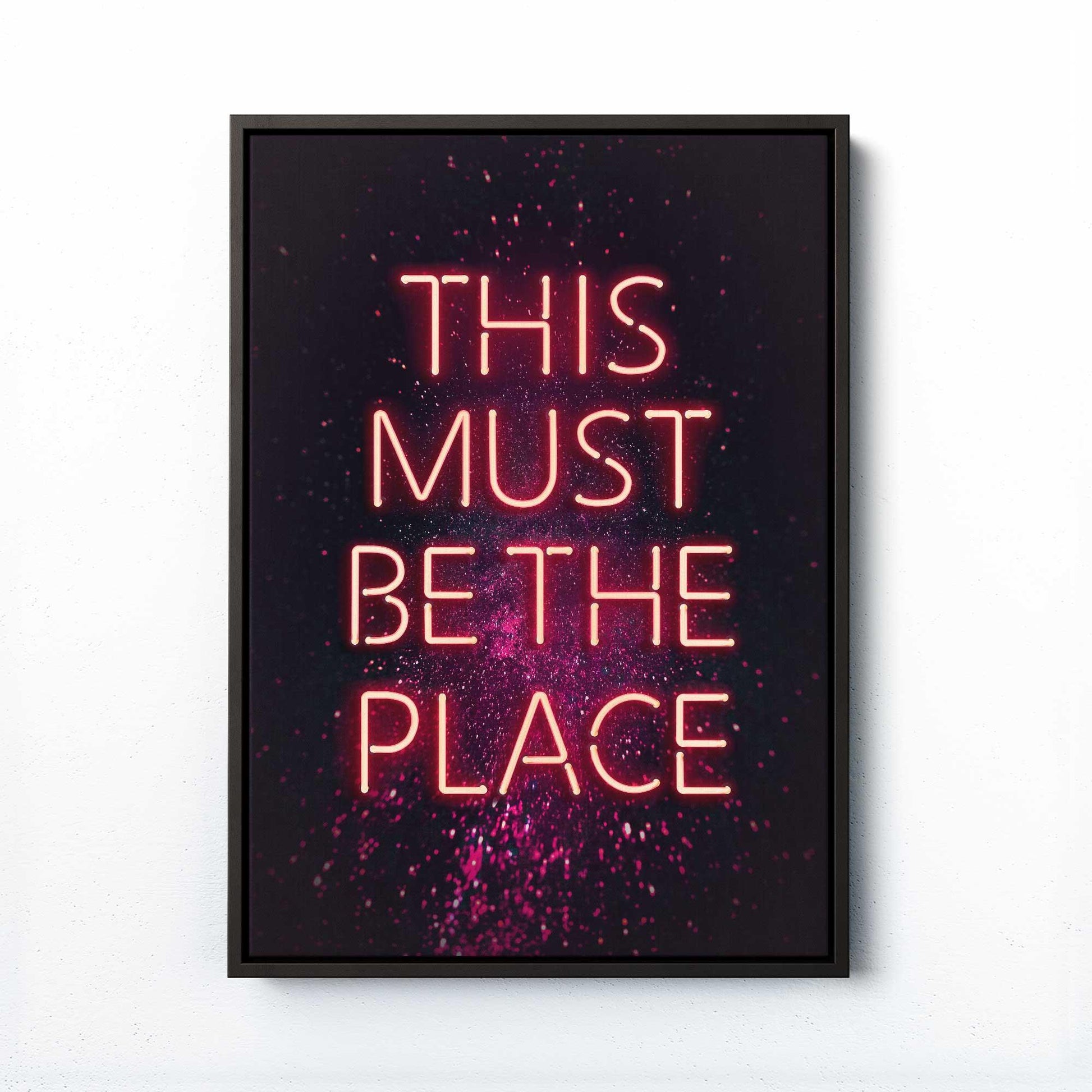 Neon vibes poster print