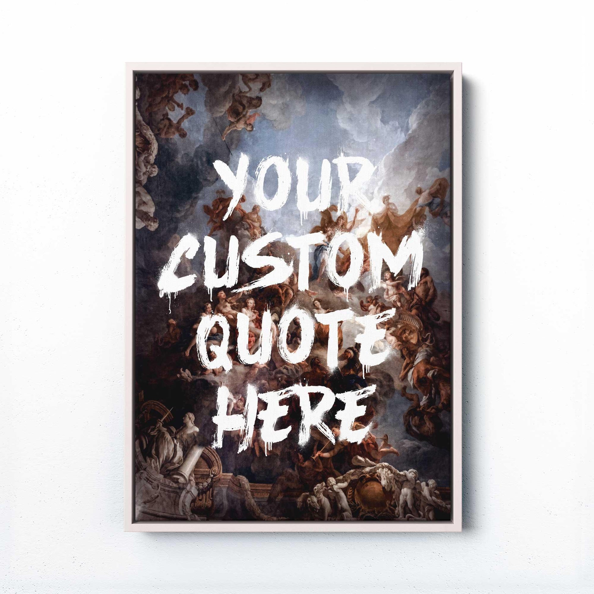 Rococo Graffiti Custom Quote Print | Personalized Wall Art Design

