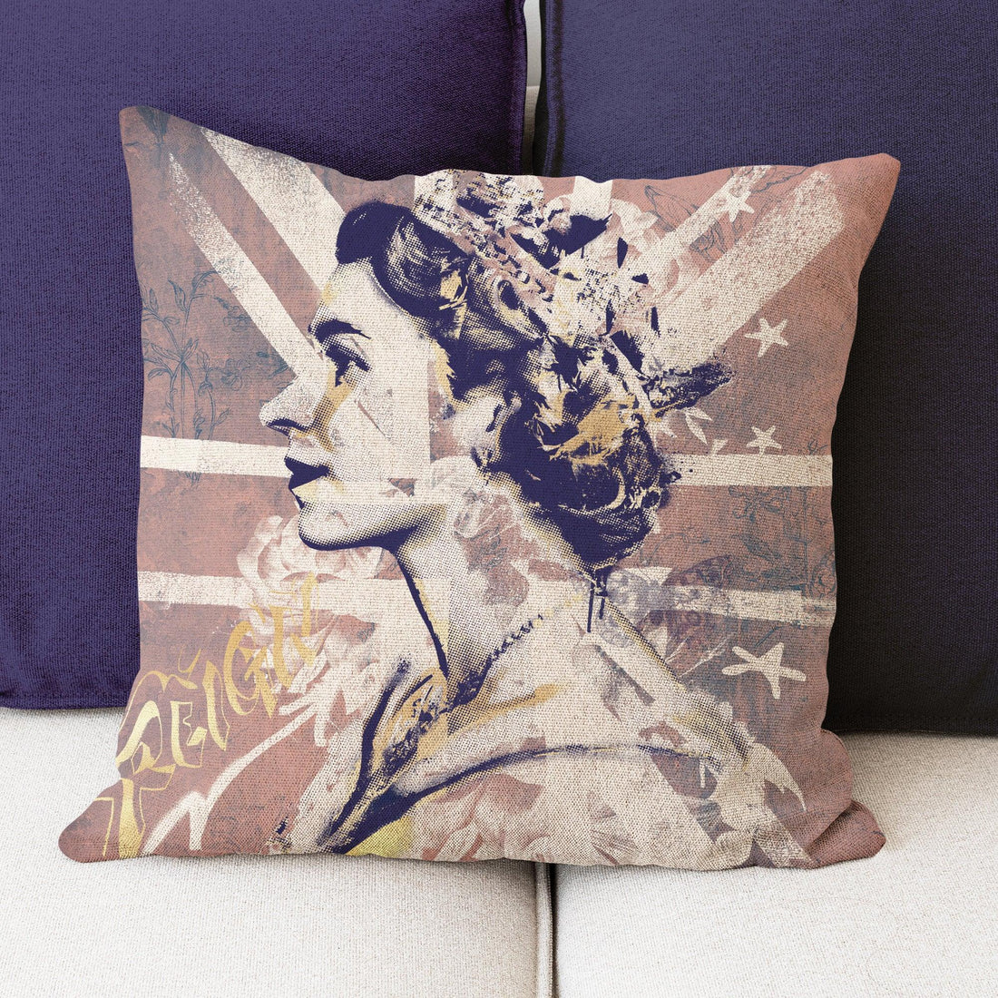 Queen Elizabeth Cushion | Stylish Tribute to Her Majesty

