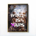 THE WORLD IS OURS PRINT - Rococo Opulence Meets Bold Street Art