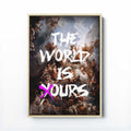 THE WORLD IS OURS PRINT - Rococo Opulence Meets Bold Street Art