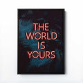 THE WORLD IS YOURS PRINT - Scarface-Inspired Tropical Art