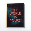 THE WORLD IS YOURS PRINT - Scarface-Inspired Tropical Art